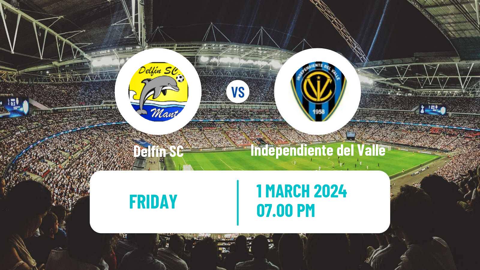 Soccer Ecuadorian Liga Pro Delfín - Independiente del Valle