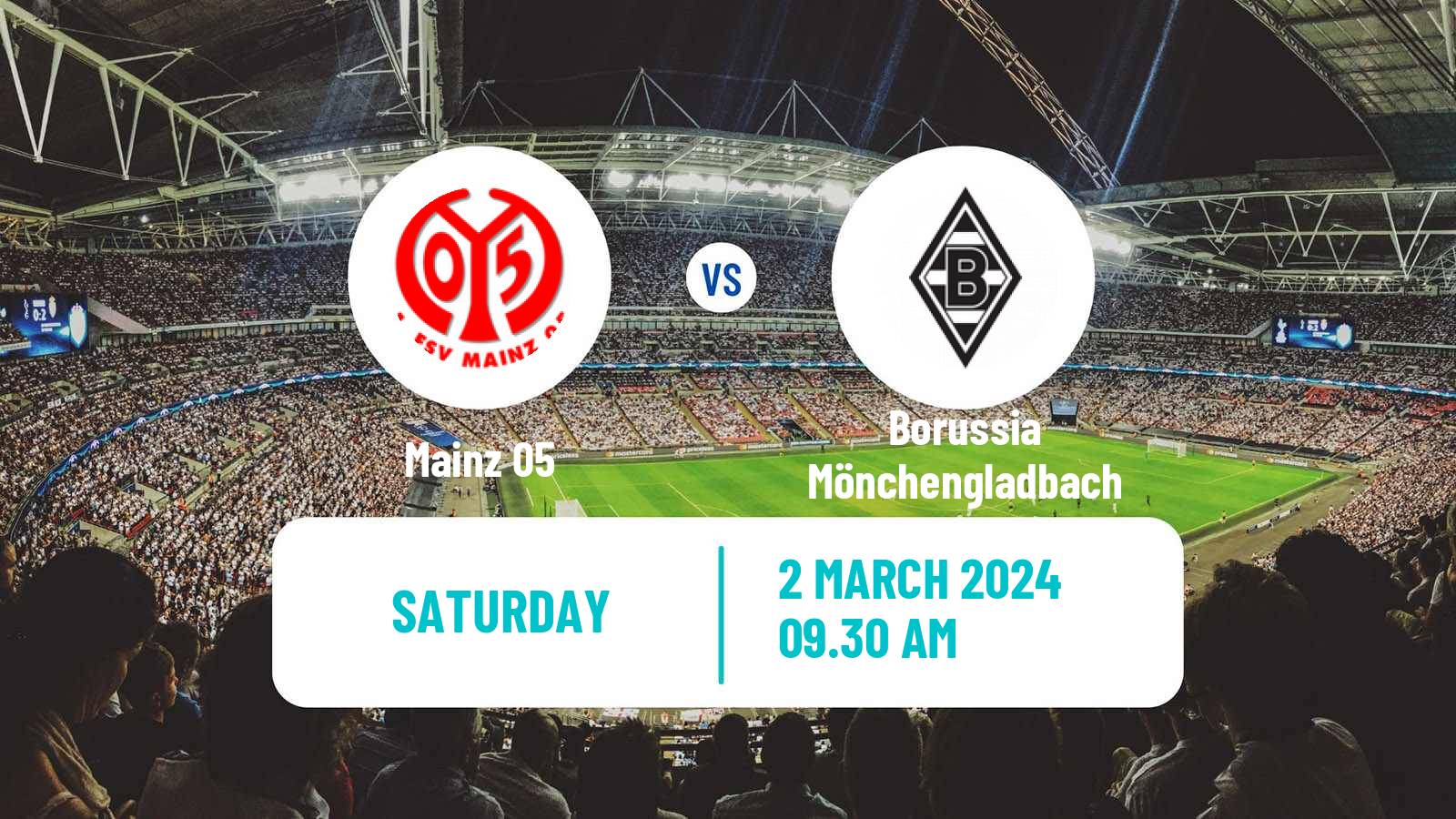 Soccer German Bundesliga Mainz - Borussia Mönchengladbach