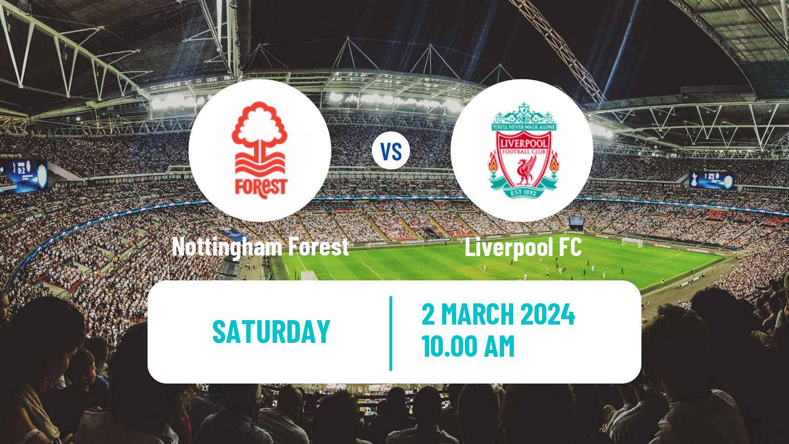 Soccer English Premier League Nottingham Forest - Liverpool