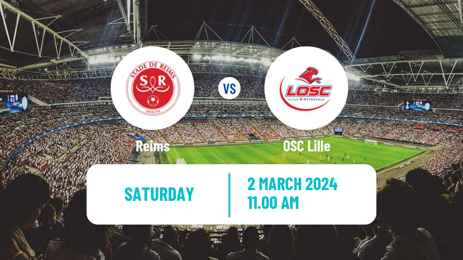 Soccer French Ligue 1 Reims - Lille