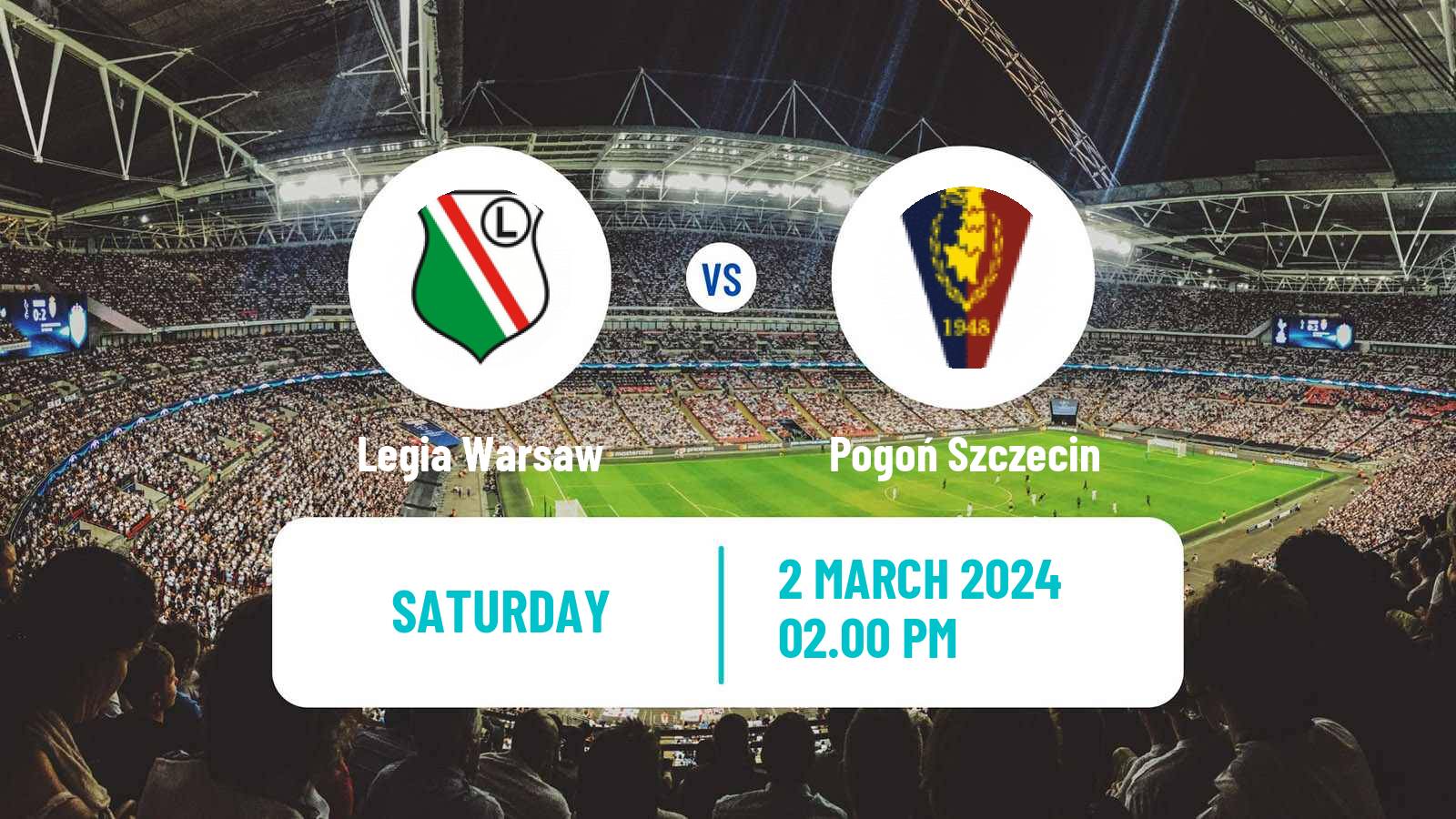Soccer Polish Ekstraklasa Legia Warsaw - Pogoń Szczecin