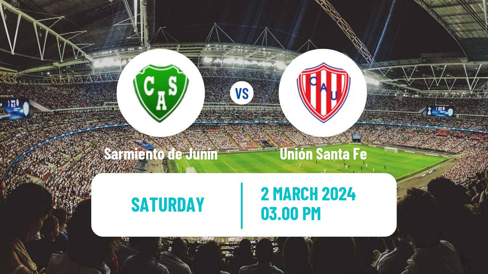 Soccer Argentinian Copa de la Liga Profesional Sarmiento de Junín - Unión Santa Fe