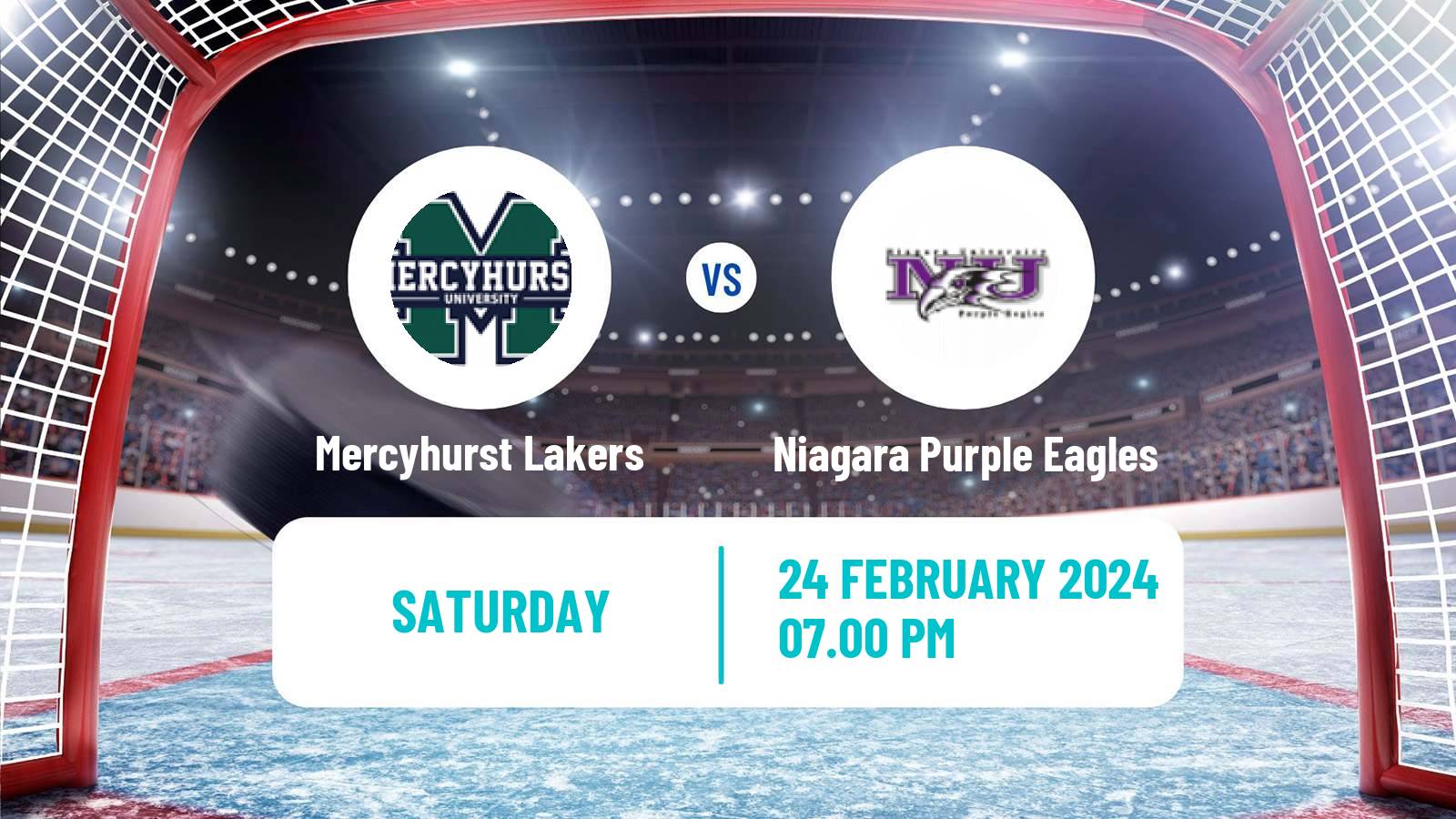 Hockey NCAA Hockey Mercyhurst Lakers - Niagara Purple Eagles
