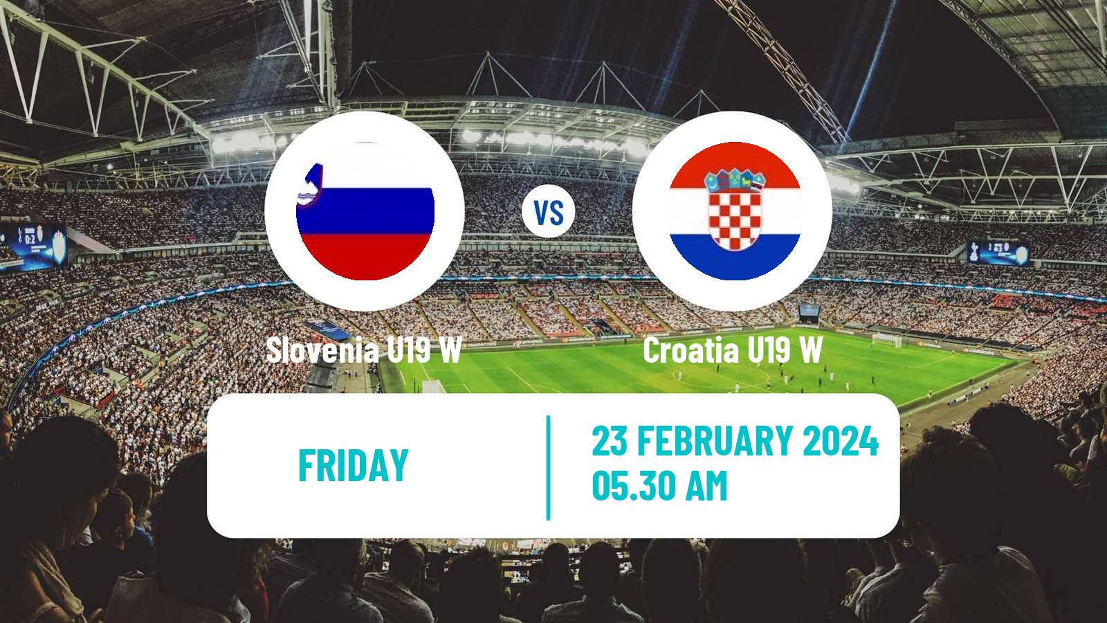 Soccer Friendly International Women Slovenia U19 W - Croatia U19 W