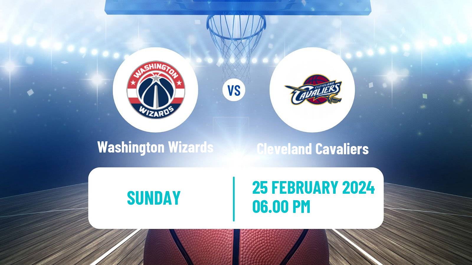 Basketball NBA Washington Wizards - Cleveland Cavaliers