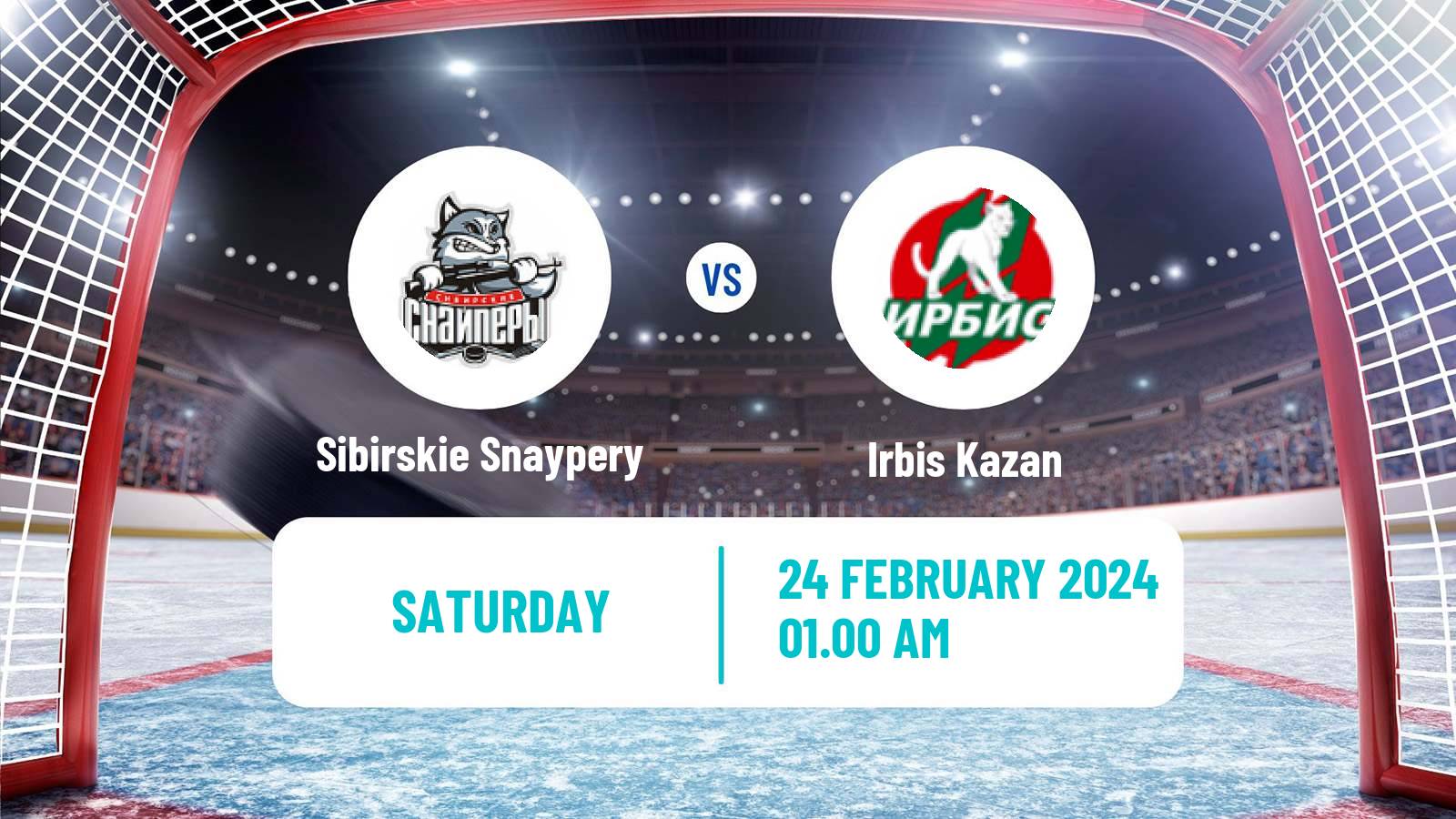 Hockey MHL Sibirskie Snaypery - Irbis Kazan