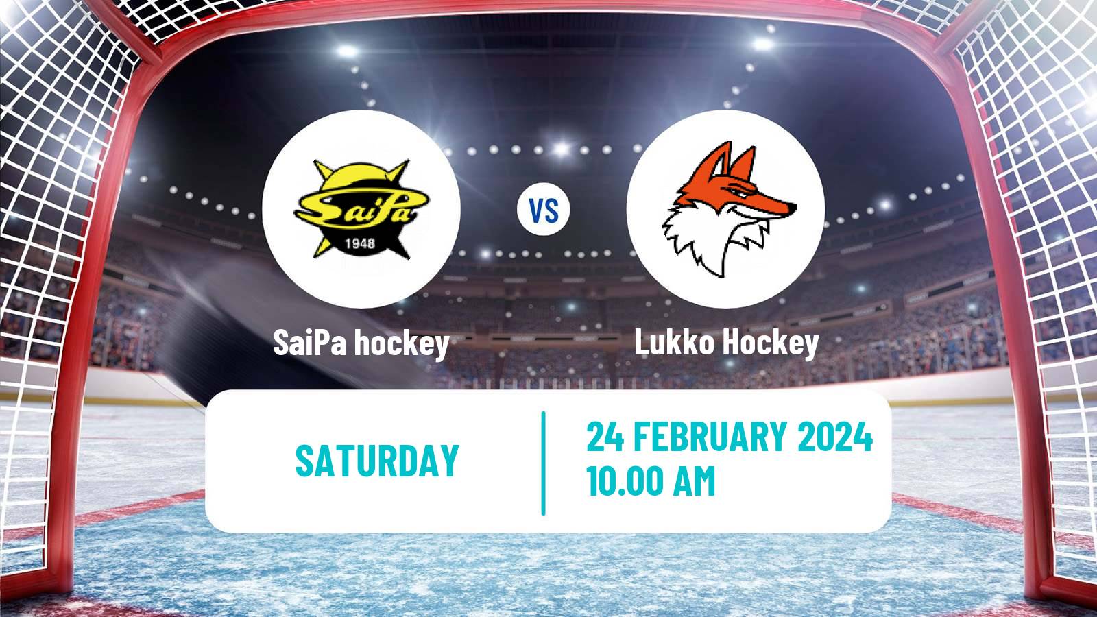 Hockey Finnish SM-liiga SaiPa - Lukko