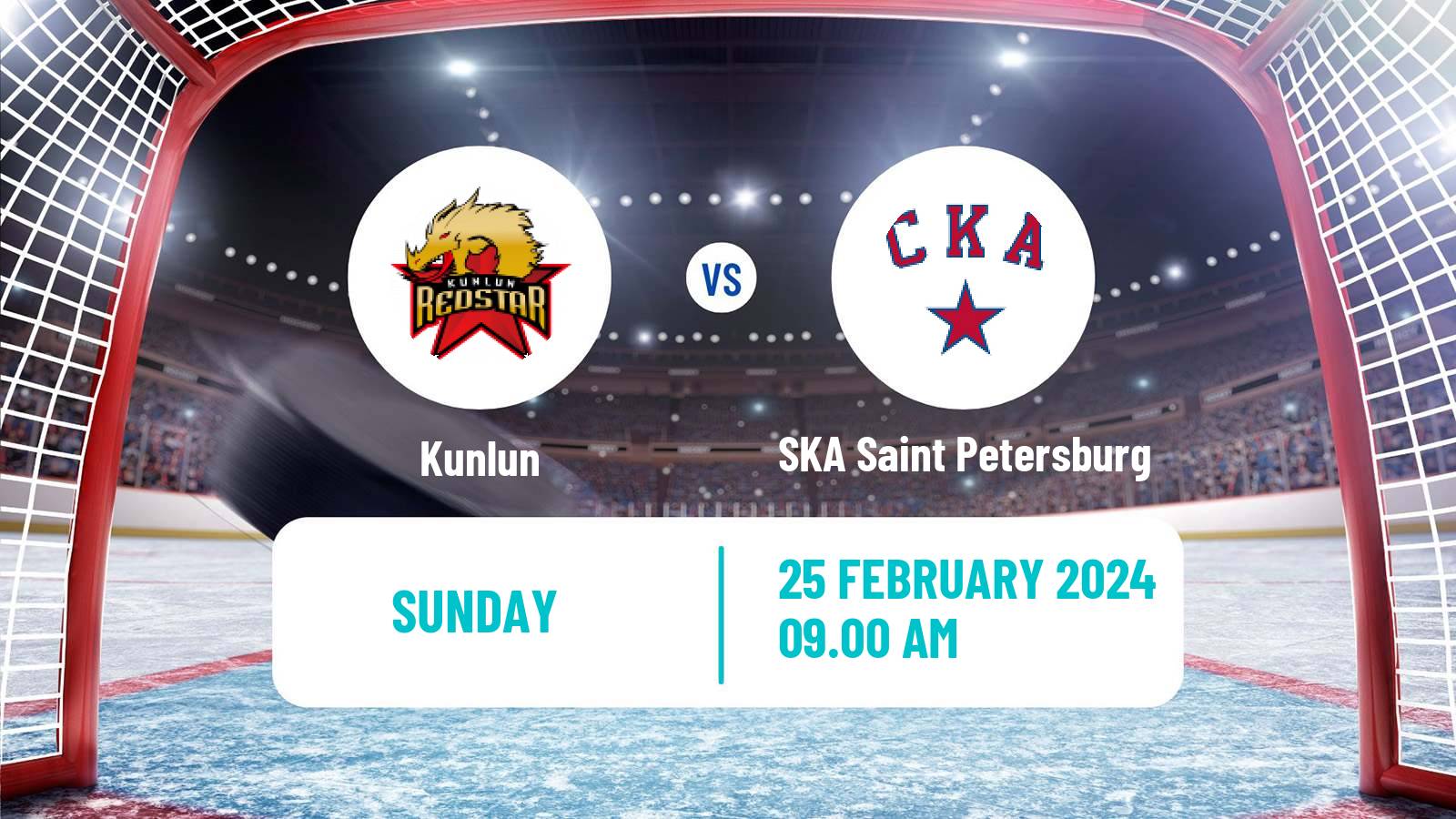 Hockey KHL Kunlun - SKA Saint Petersburg