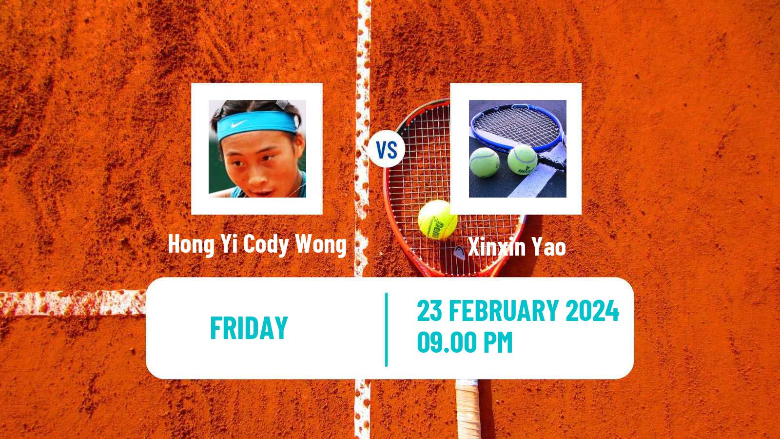 Tennis ITF W15 Nakhon Si Thammarat Women Hong Yi Cody Wong - Xinxin Yao