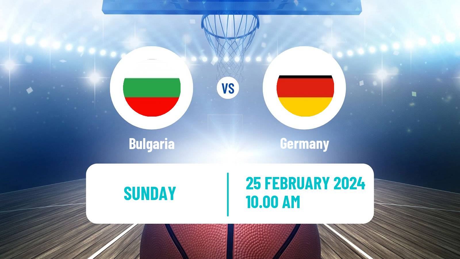 Basketball EuroBasket Bulgaria - Germany