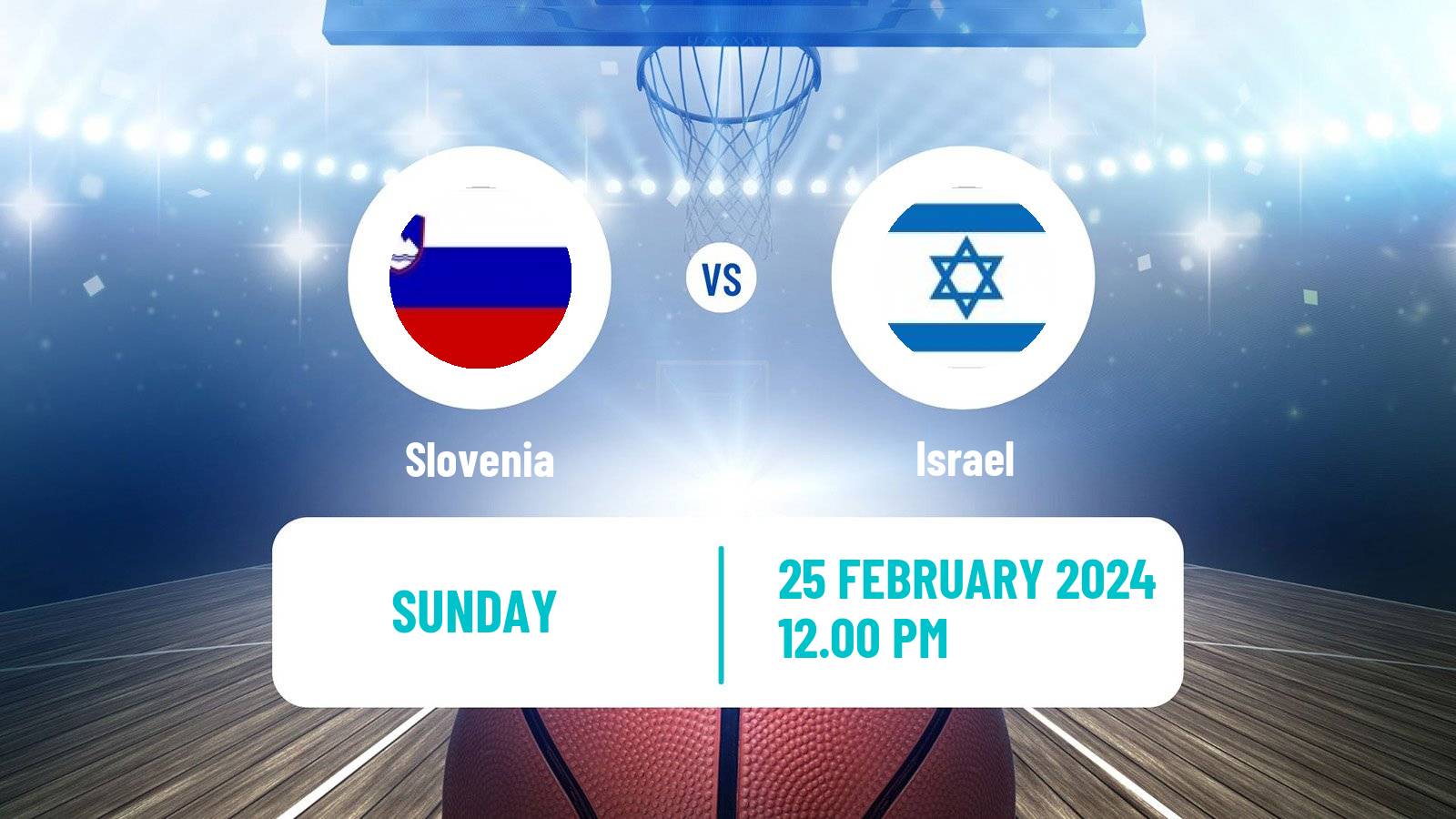 Basketball EuroBasket Slovenia - Israel