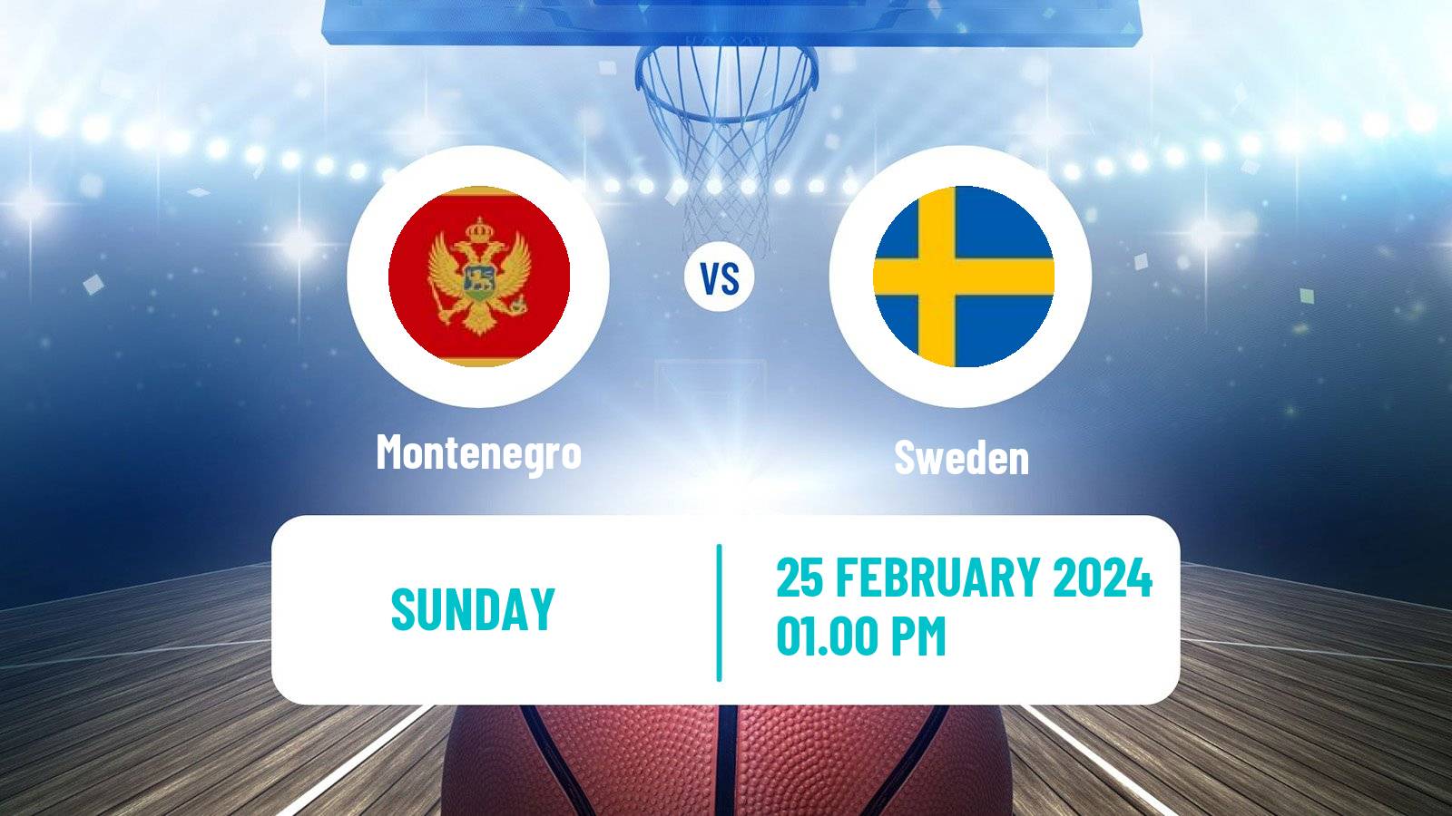 Basketball EuroBasket Montenegro - Sweden