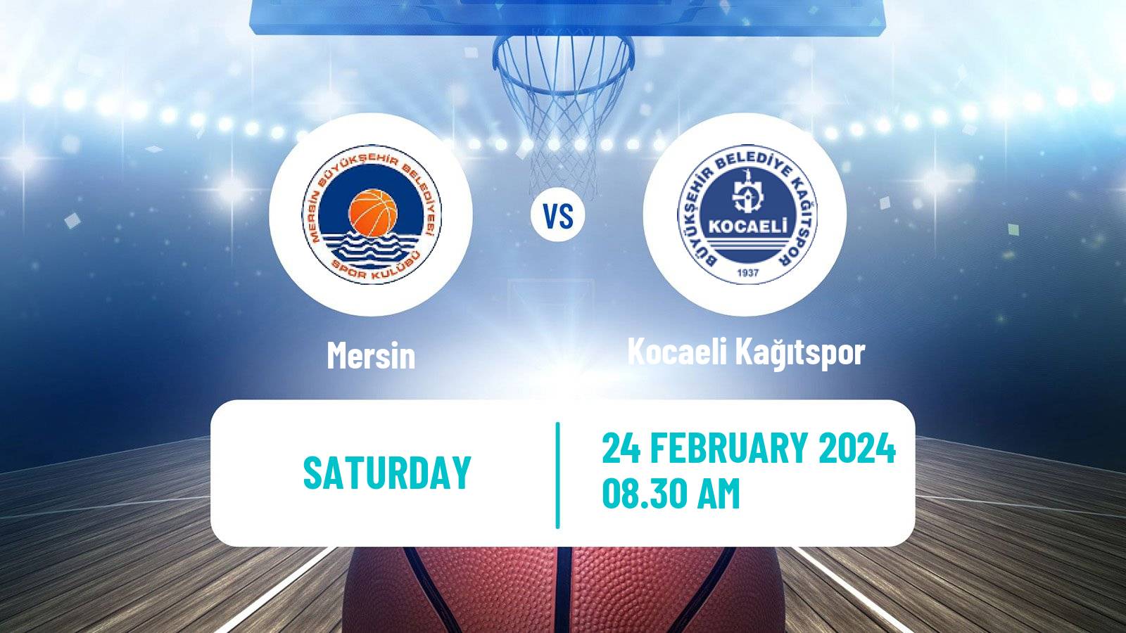 Basketball Turkish TBL Mersin - Kocaeli Kağıtspor