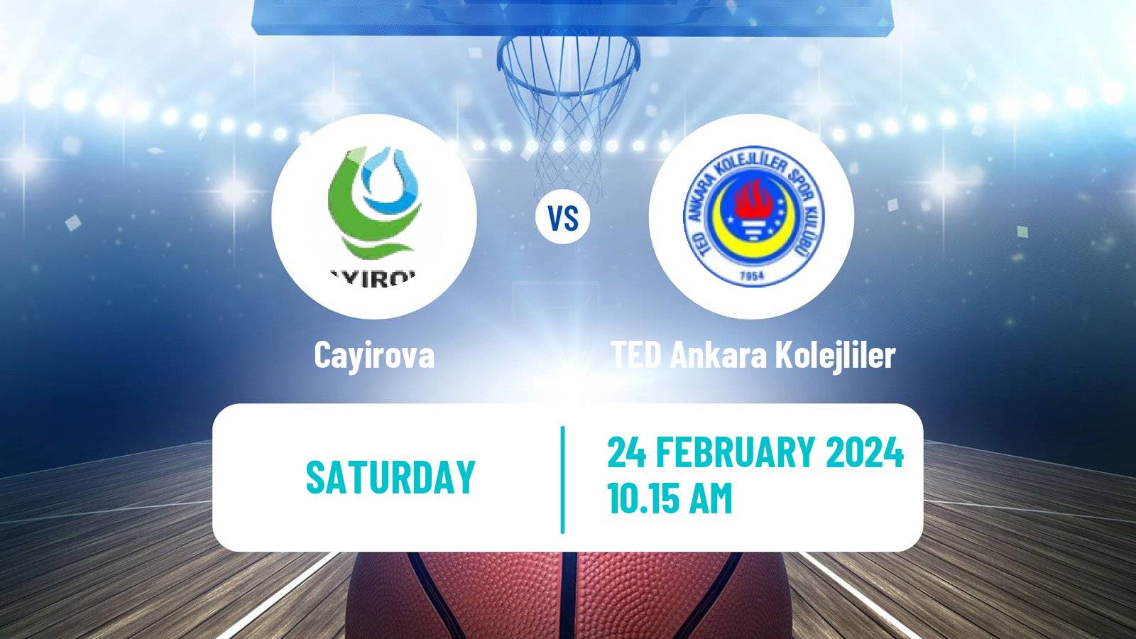 Basketball Turkish TBL Cayirova - TED Ankara Kolejliler