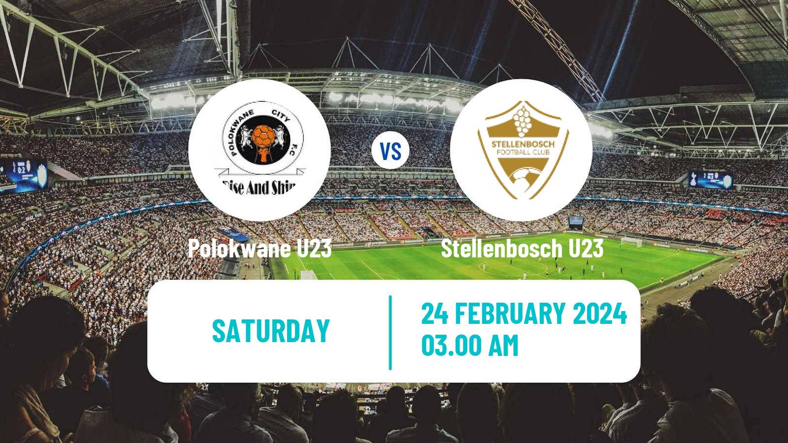 Soccer South African Diski Challenge Polokwane U23 - Stellenbosch U23