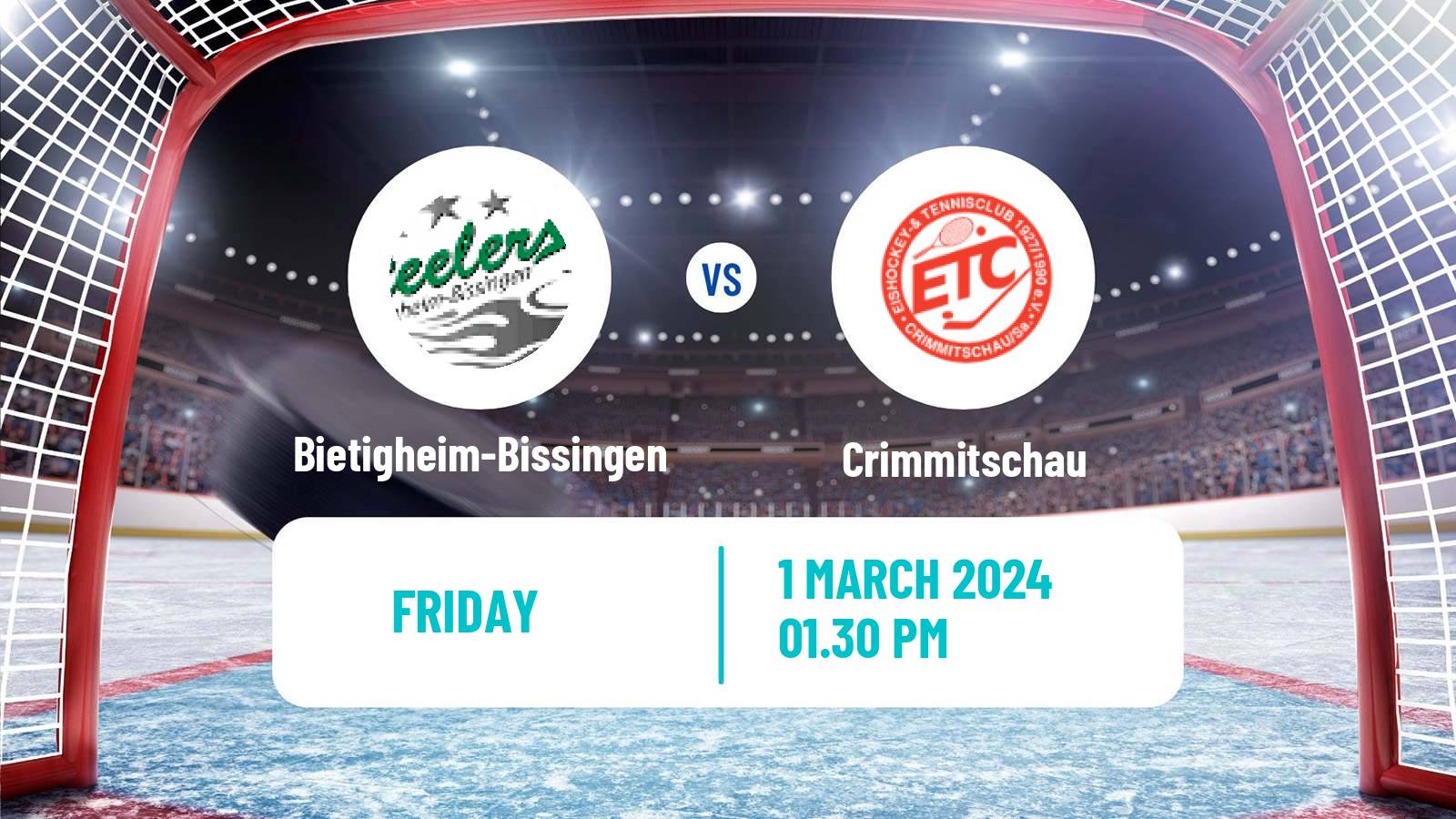 Hockey German DEL2 Bietigheim-Bissingen - Crimmitschau