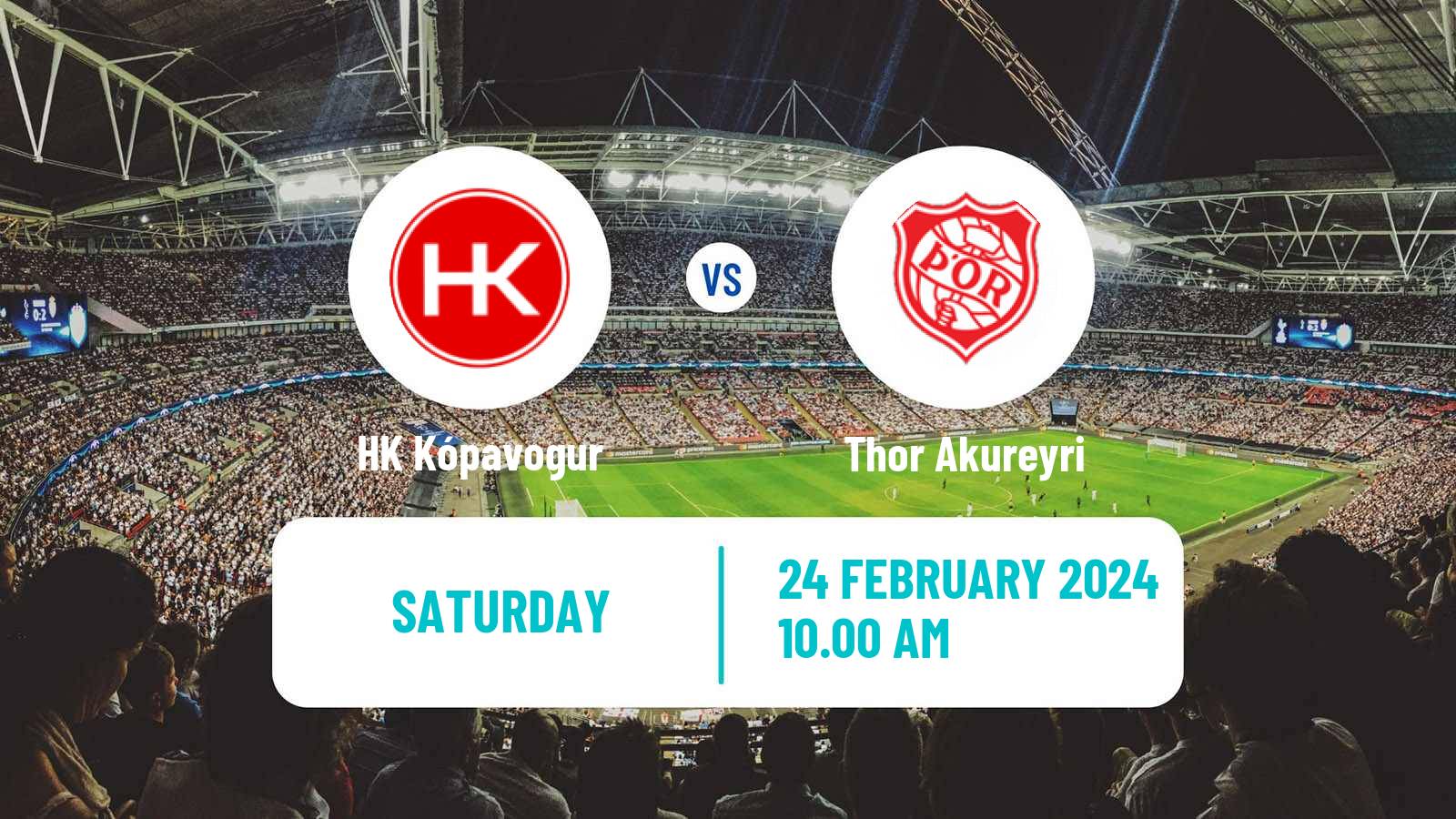 Soccer Icelandic League Cup HK Kópavogur - Thor Akureyri
