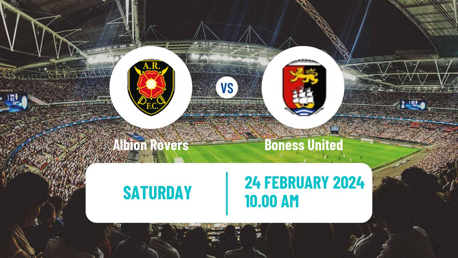 Soccer Scottish Lowland League Albion Rovers - Boness United