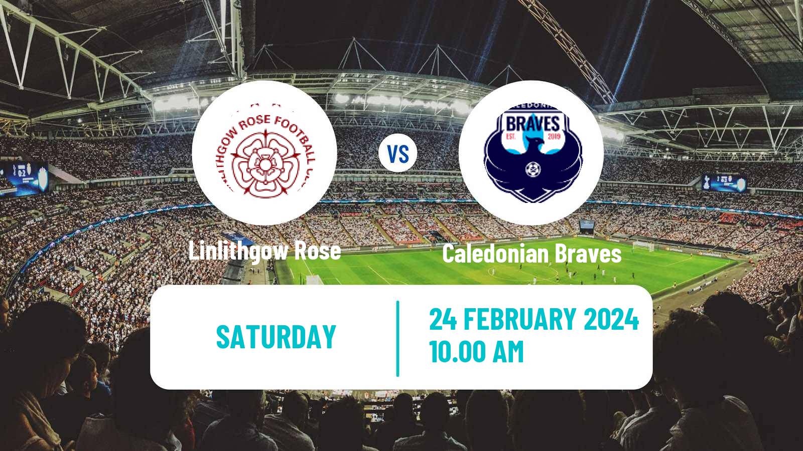 Soccer Scottish Lowland League Linlithgow Rose - Caledonian Braves