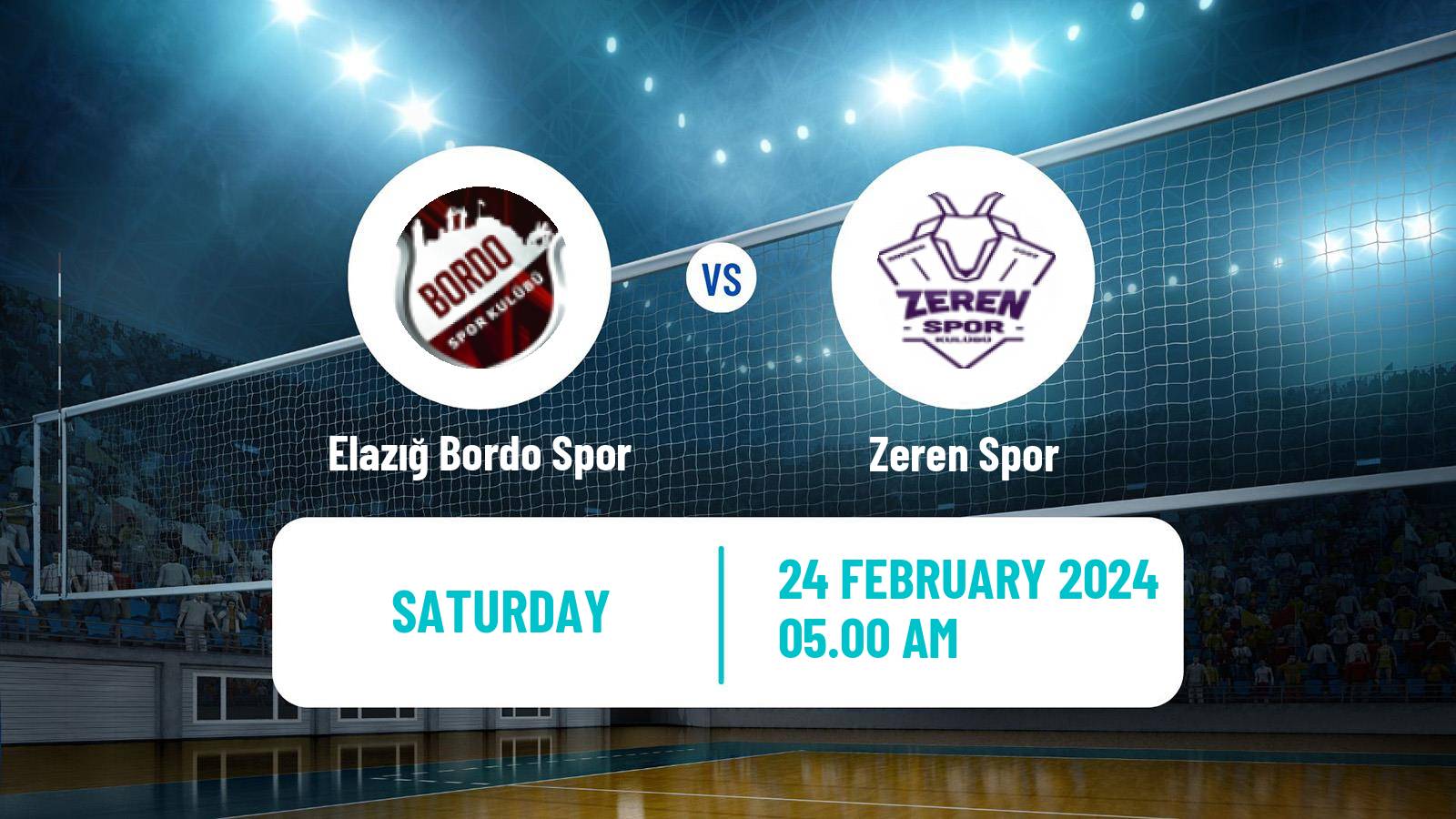 Volleyball Turkish 1 Ligi Volleyball Women Elazığ Bordo Spor - Zeren Spor