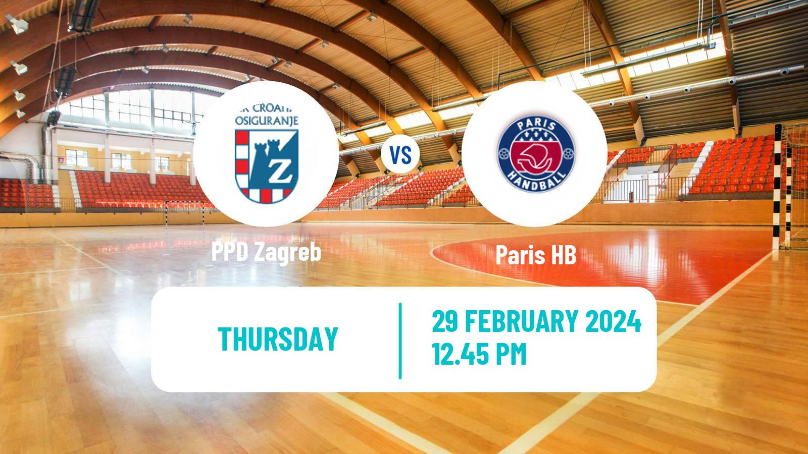 Handball EHF Champions League PPD Zagreb - Paris