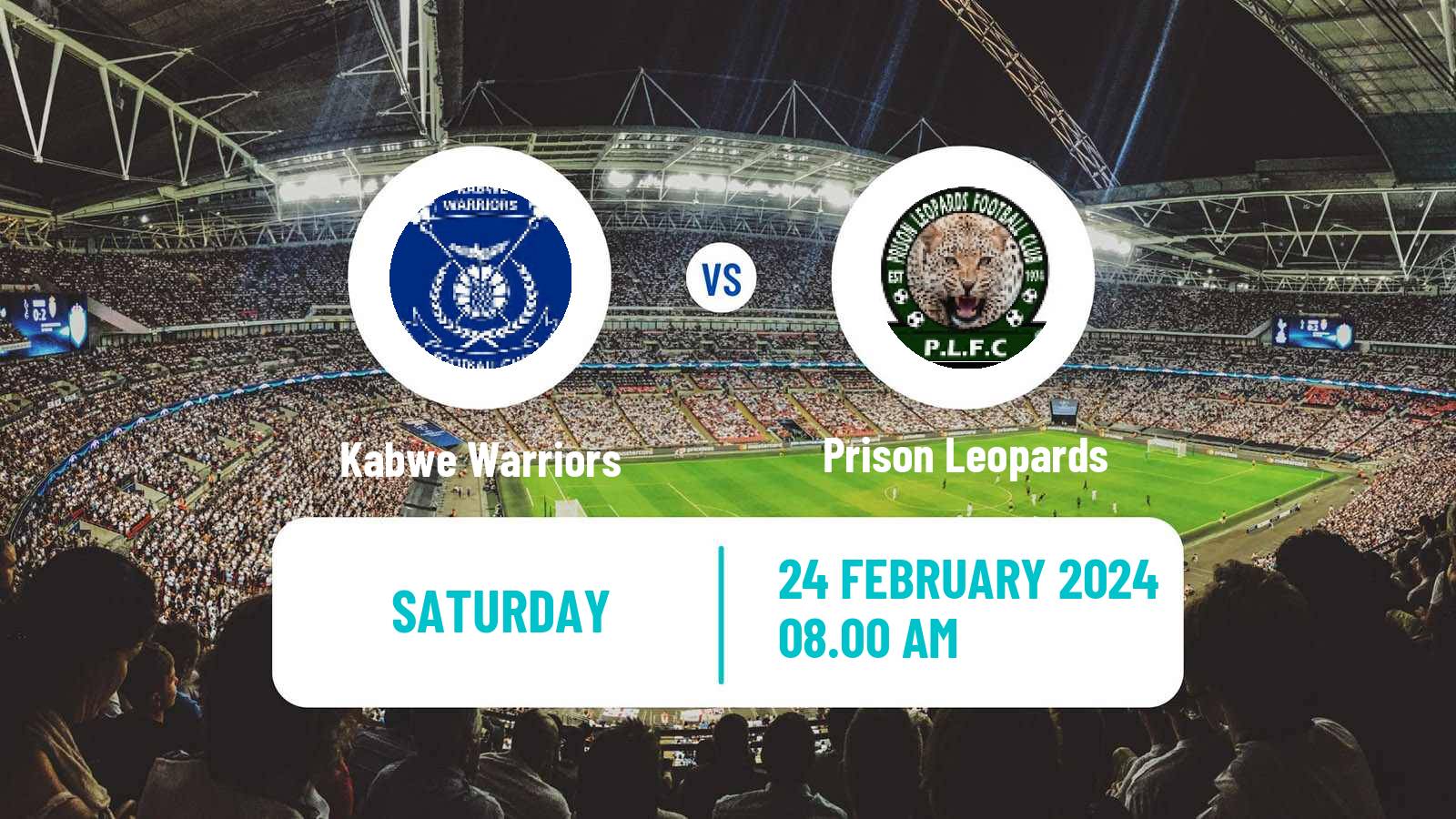 Soccer Zambian Premier League Kabwe Warriors - Prison Leopards