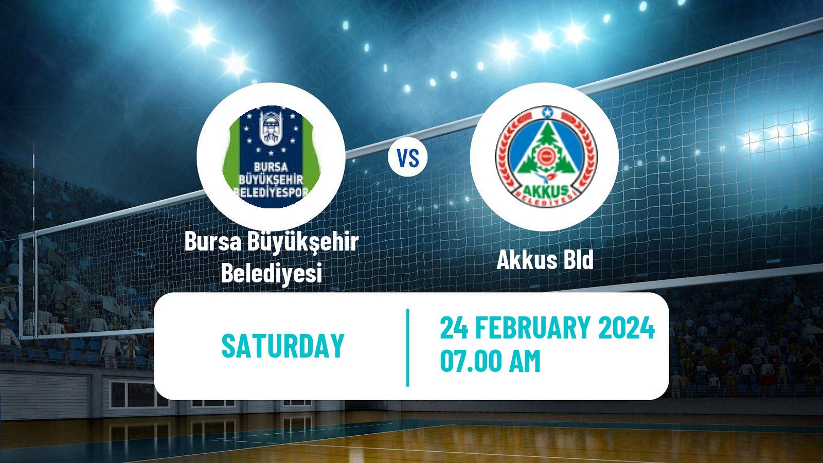 Volleyball Turkish Efeler Ligi Volleyball Bursa Büyükşehir Belediyesi - Akkus Bld