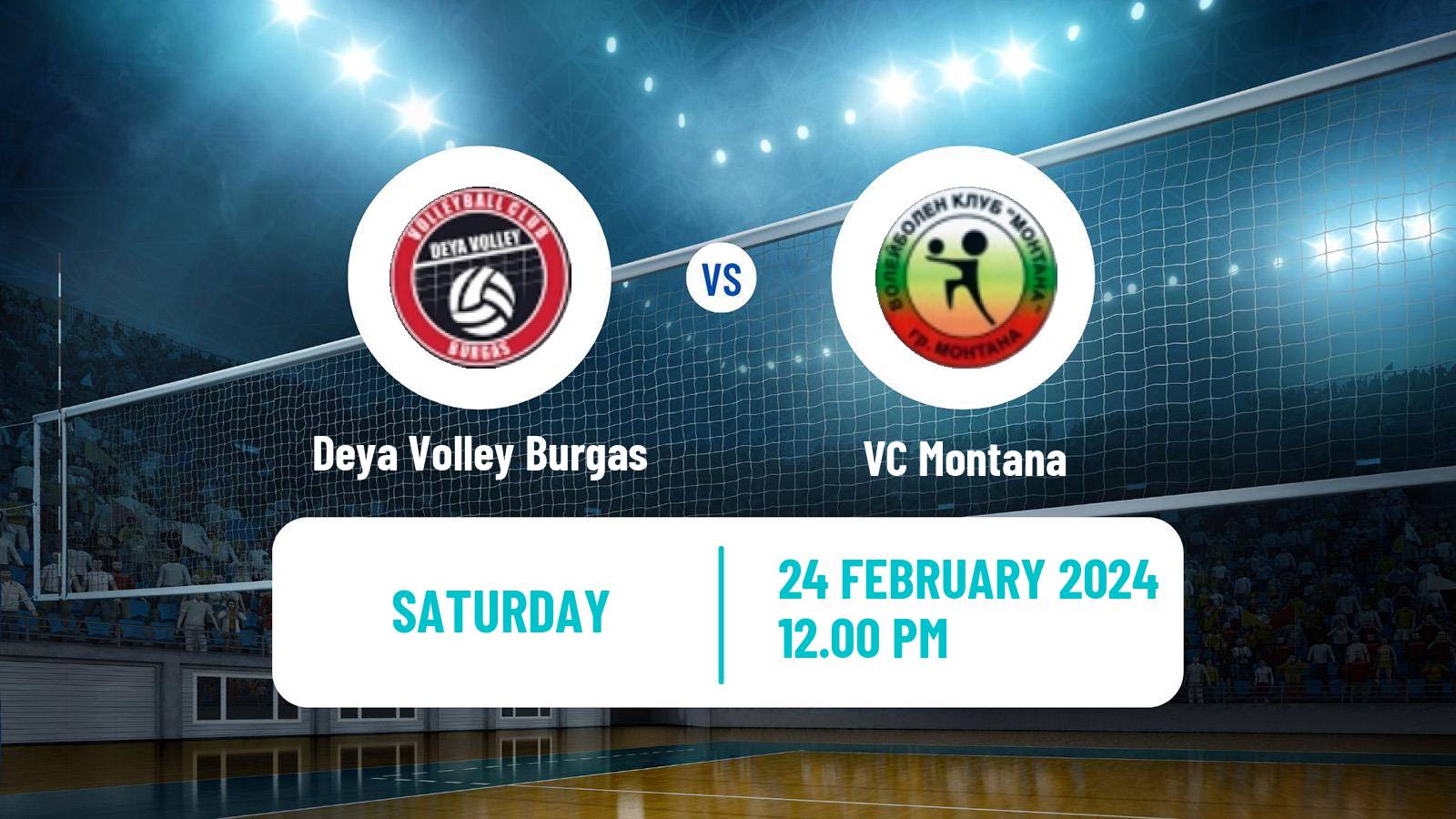 Volleyball Bulgarian SuperLiga Volleyball Deya Volley Burgas - Montana