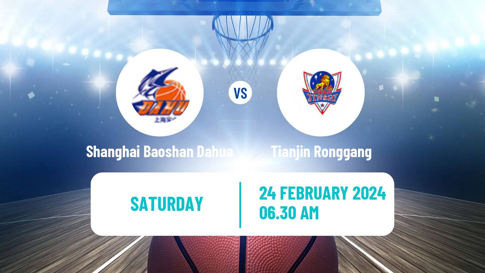 Basketball WCBA Shanghai Baoshan Dahua - Tianjin Ronggang