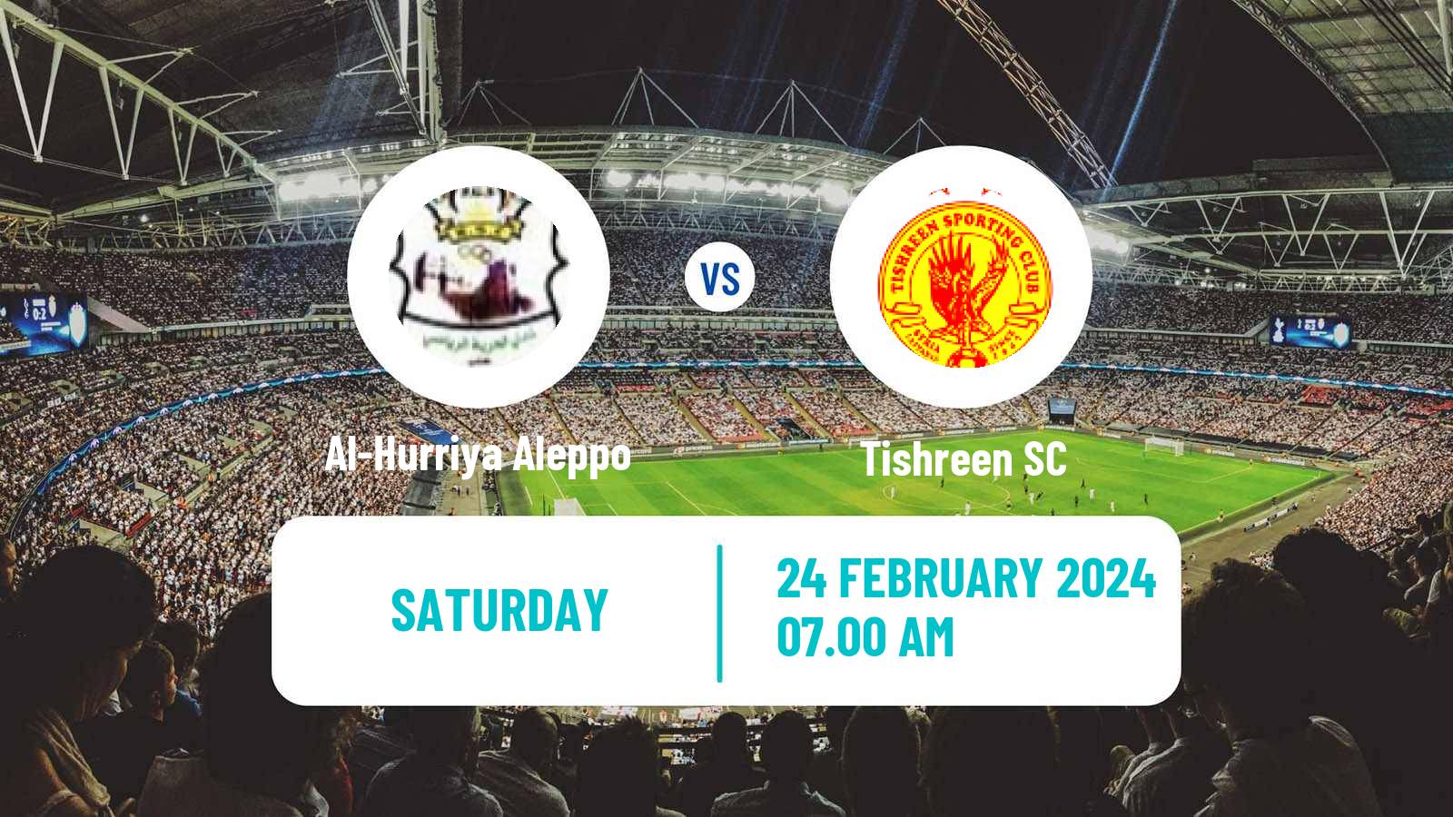 Soccer Syrian Premier League Al-Hurriya Aleppo - Tishreen
