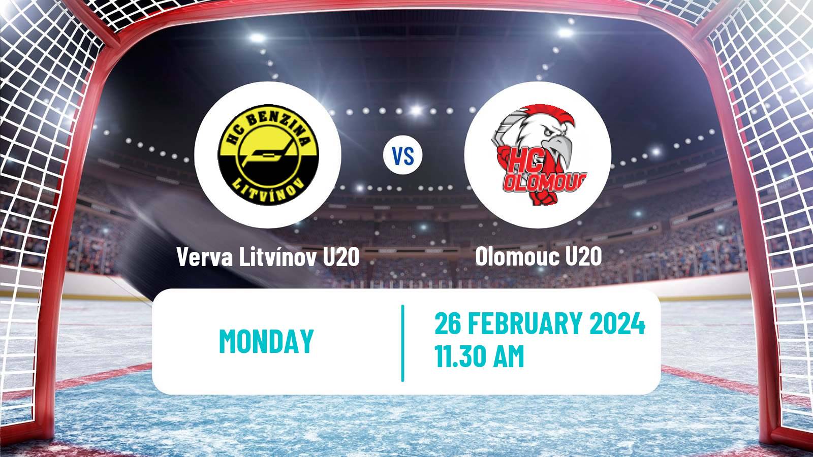 Hockey Czech ELJ Verva Litvínov U20 - Olomouc U20
