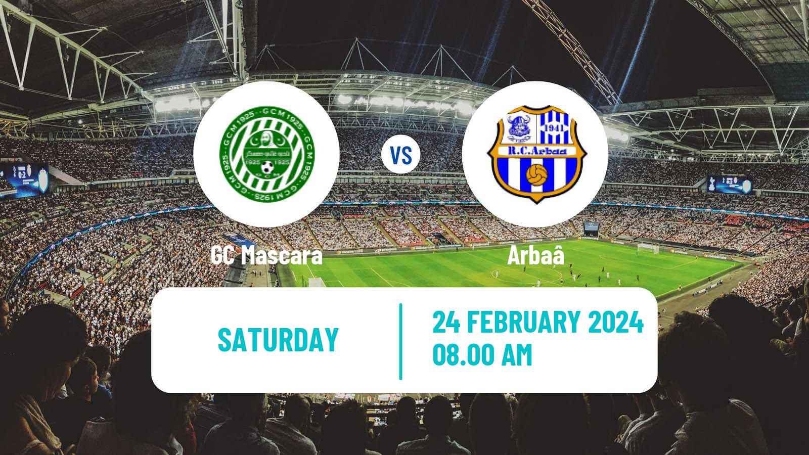 Soccer Algerian Ligue 2 GC Mascara - Arbaâ