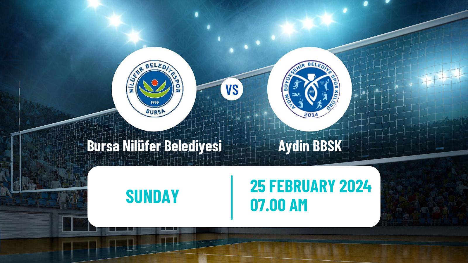 Volleyball Turkish Sultanlar Ligi Volleyball Women Bursa Nilüfer Belediyesi - Aydin BBSK