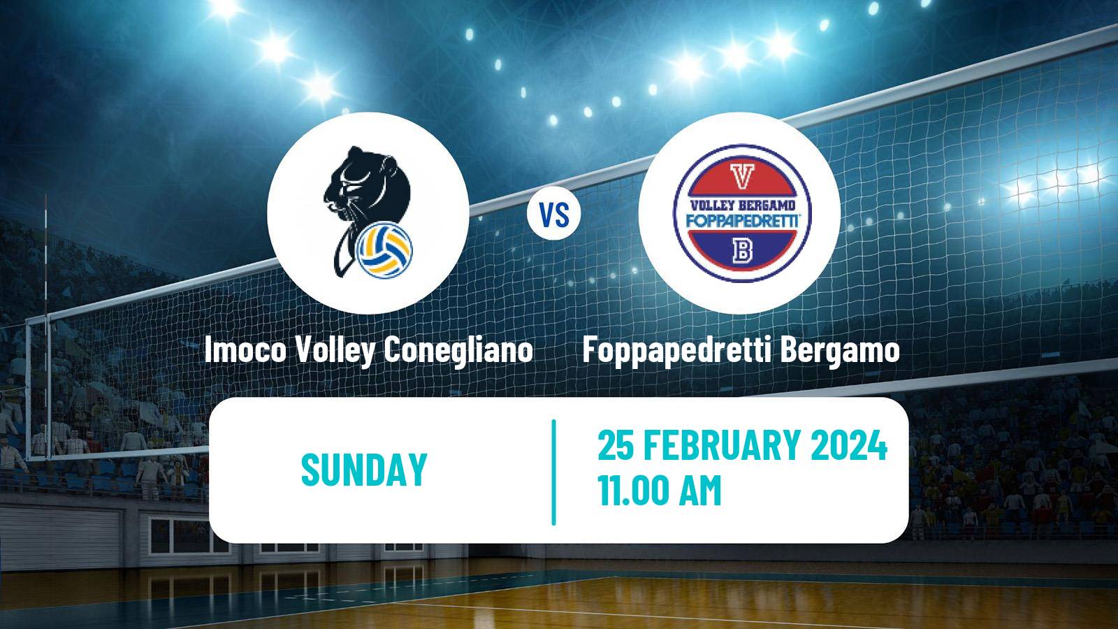 Volleyball Italian Serie A Volleyball Women Imoco Volley Conegliano - Foppapedretti Bergamo