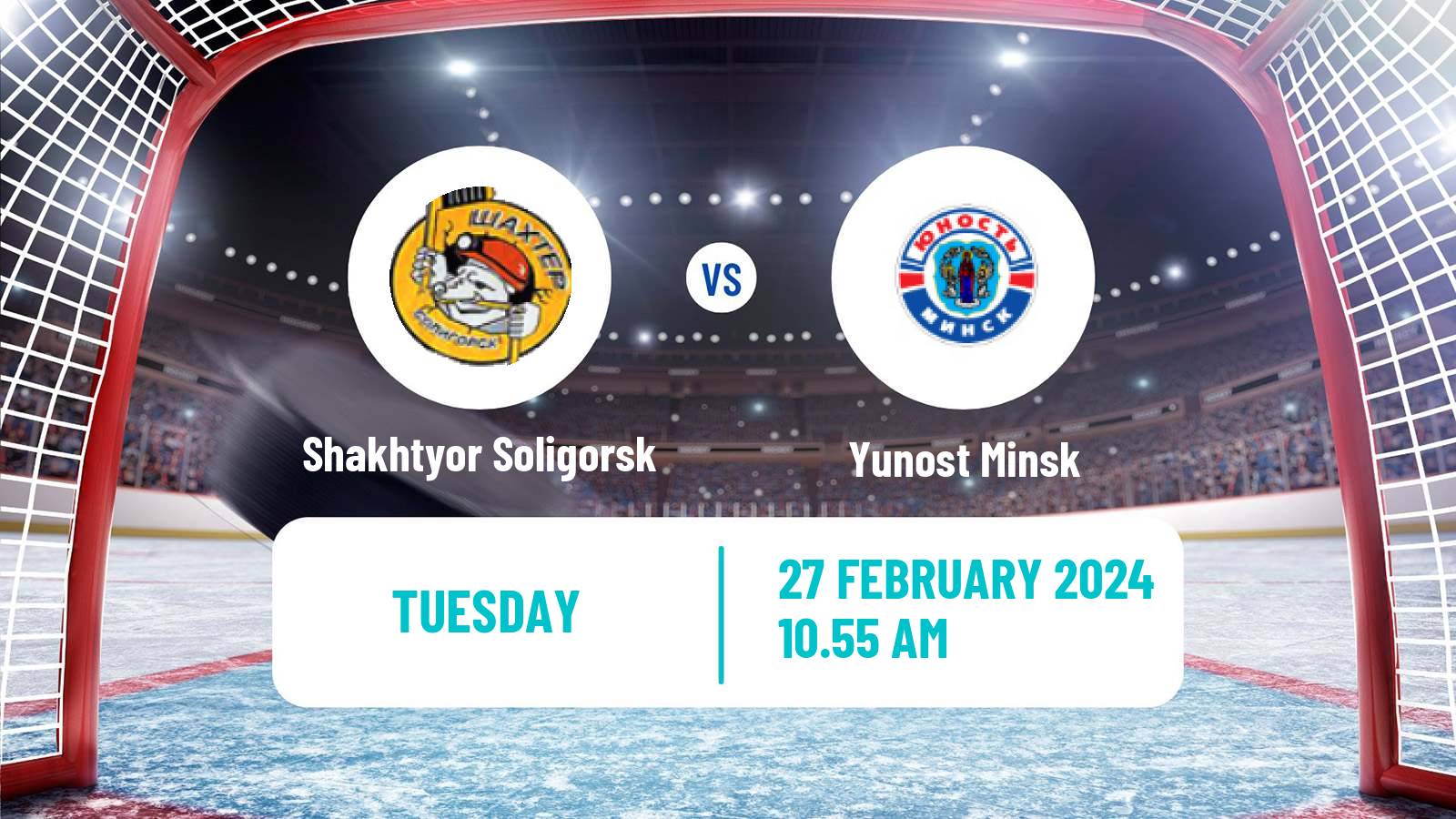 Hockey Belarusian Extraleague Shakhtyor Soligorsk - Yunost Minsk
