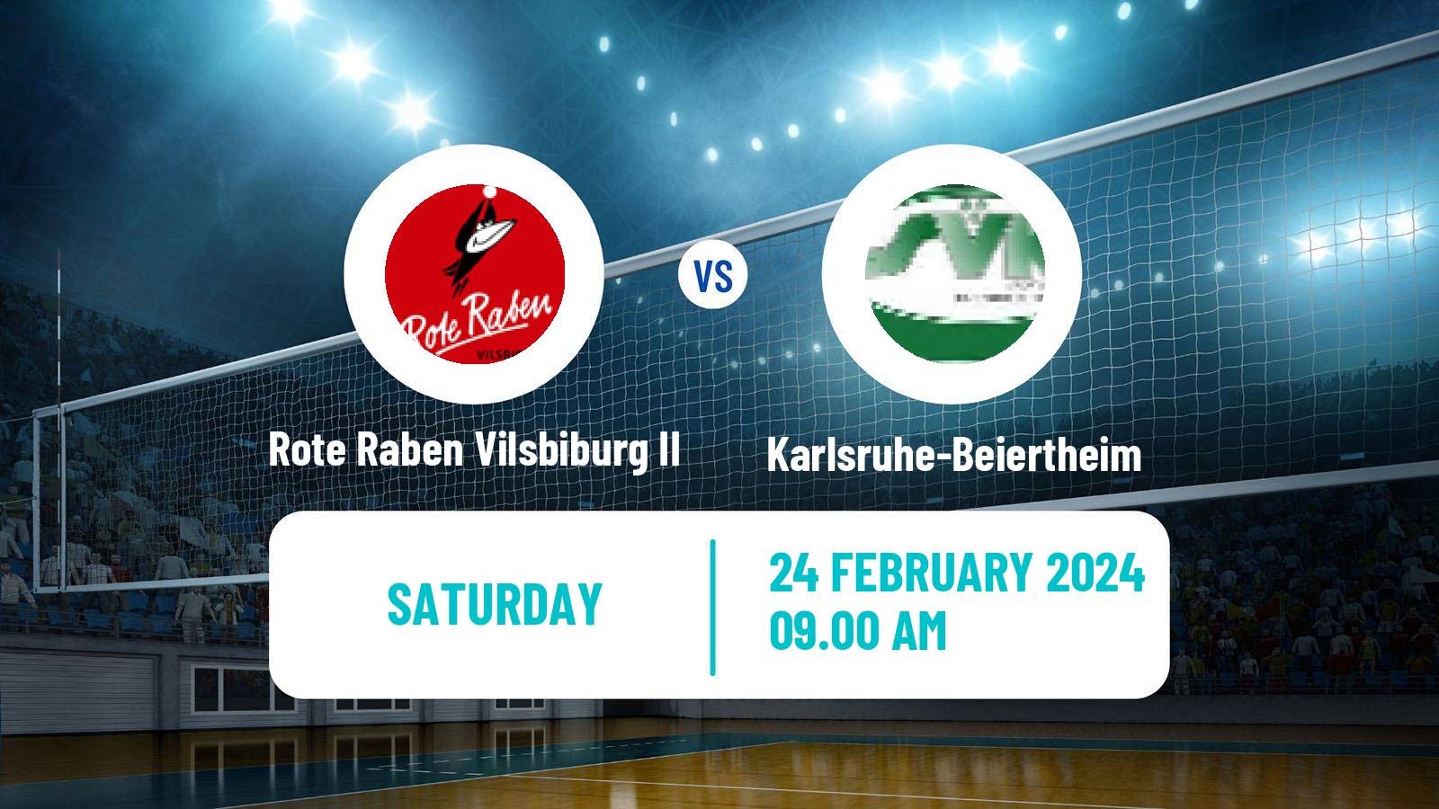 Volleyball German 2 Bundesliga South Volleyball Women Rote Raben Vilsbiburg II - Karlsruhe-Beiertheim