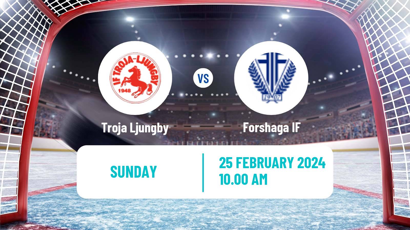 Hockey Swedish HockeyEttan Sodra Var Troja Ljungby - Forshaga