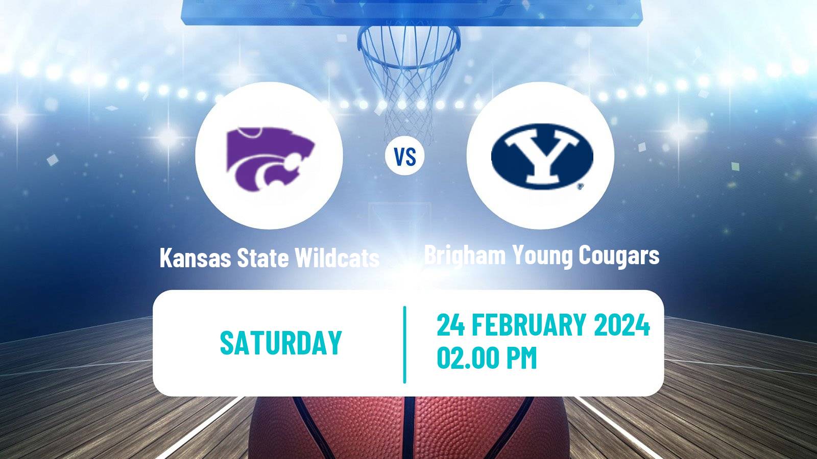 Basketball NCAA College Basketball Kansas State Wildcats - Brigham Young Cougars