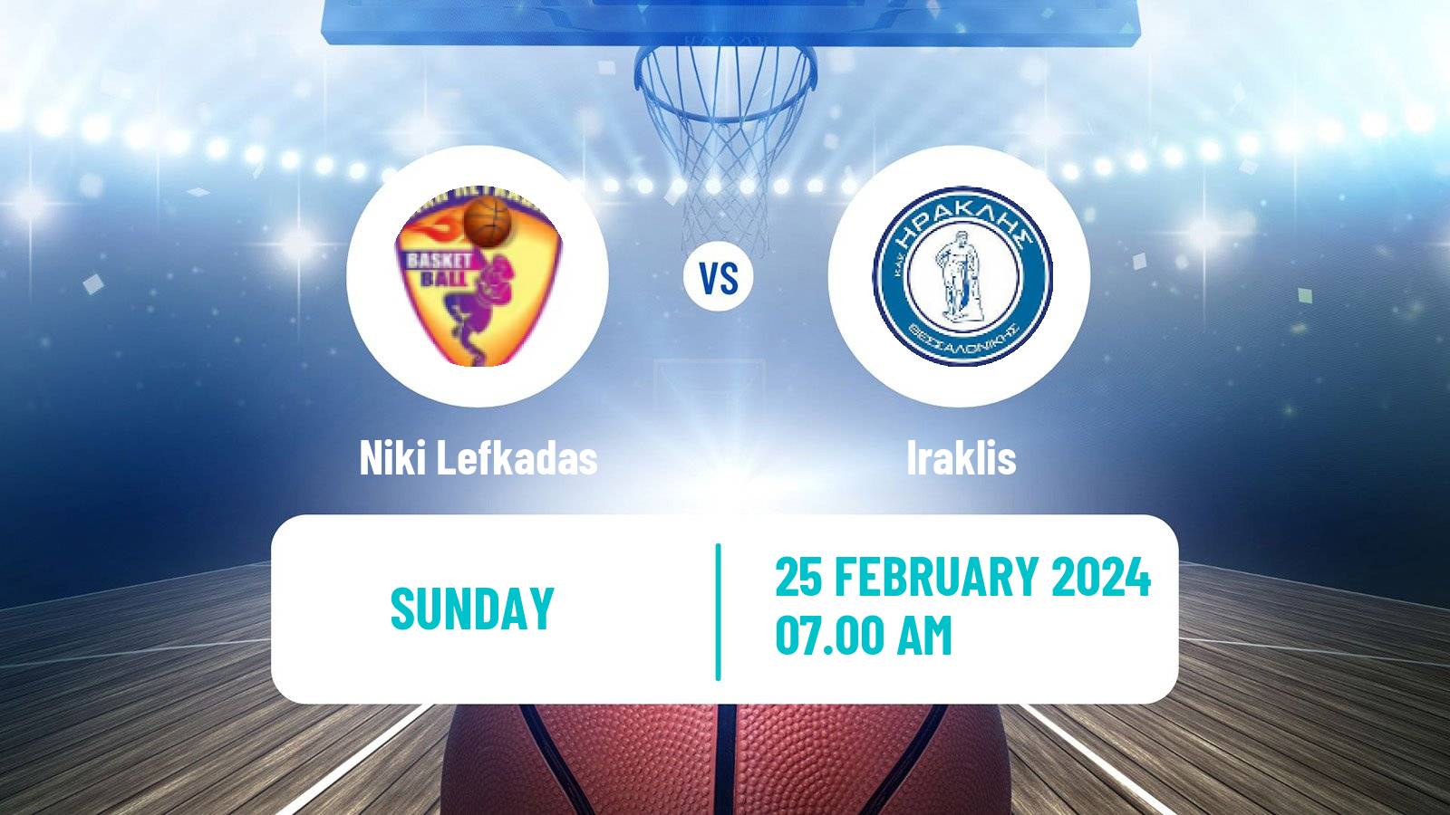Basketball Greek Basket League A1 Women Niki Lefkadas - Iraklis
