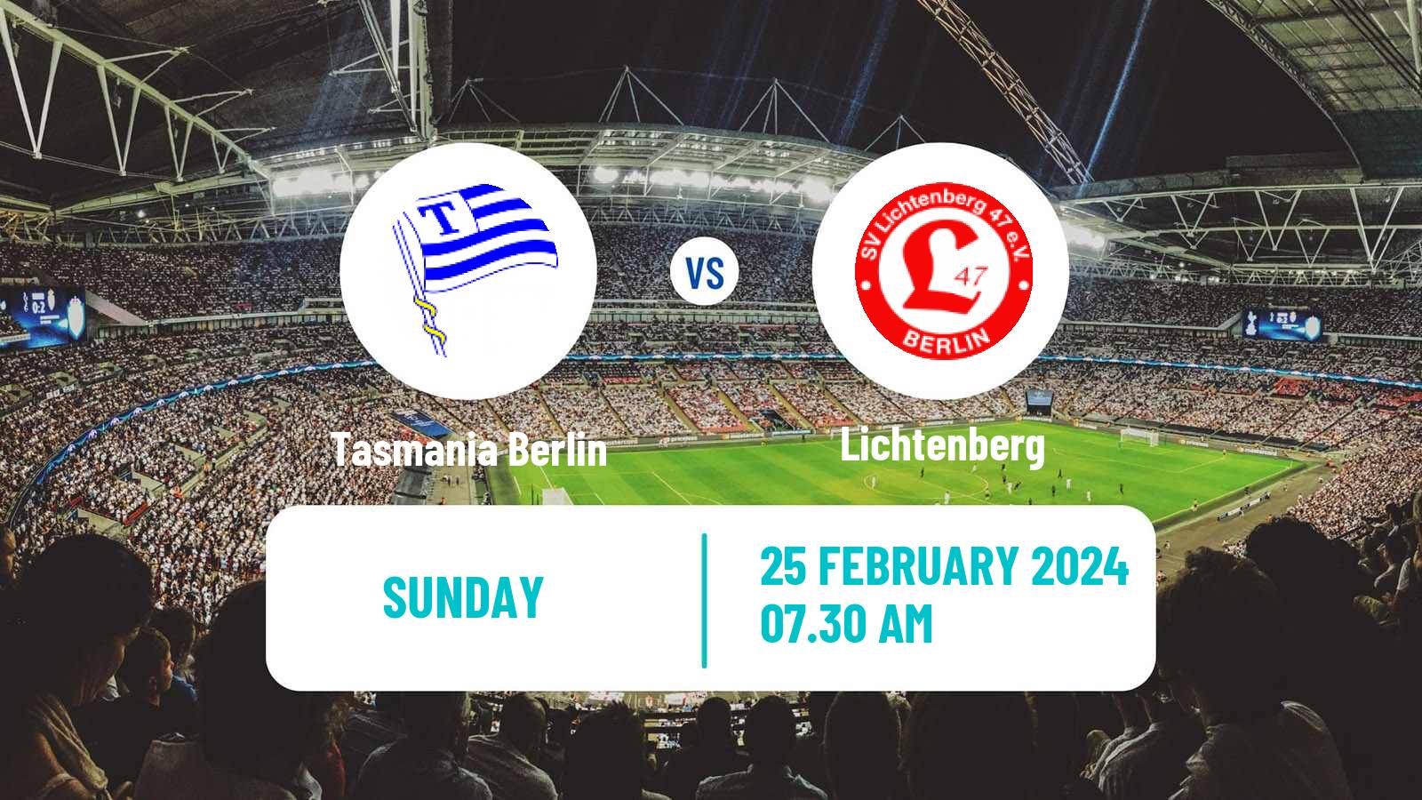 Soccer German Oberliga NOFV-Nord Tasmania Berlin - Lichtenberg