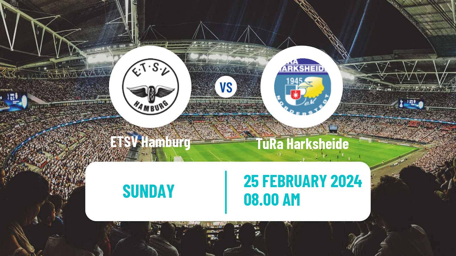 Soccer German Oberliga Hamburg ETSV Hamburg - TuRa Harksheide