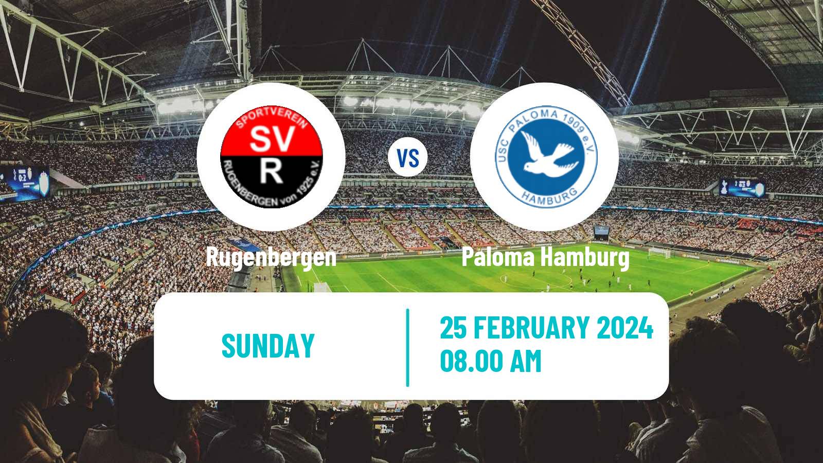 Soccer German Oberliga Hamburg Rugenbergen - Paloma Hamburg