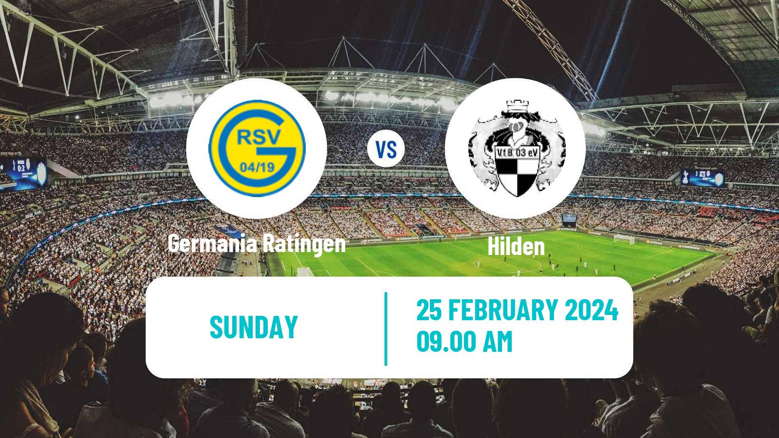 Soccer German Oberliga Niederrhein Germania Ratingen - Hilden