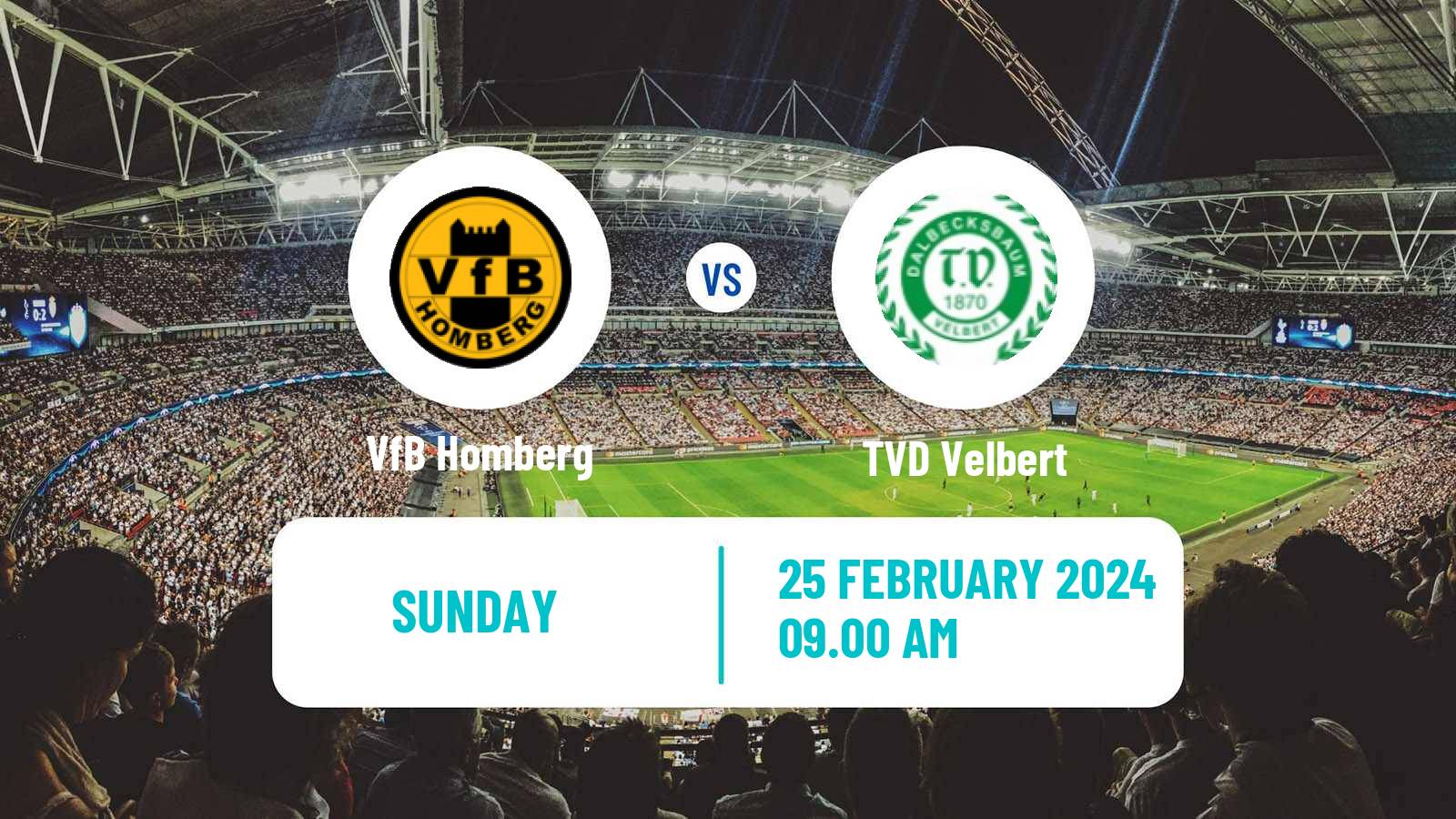 Soccer German Oberliga Niederrhein Homberg - TVD Velbert