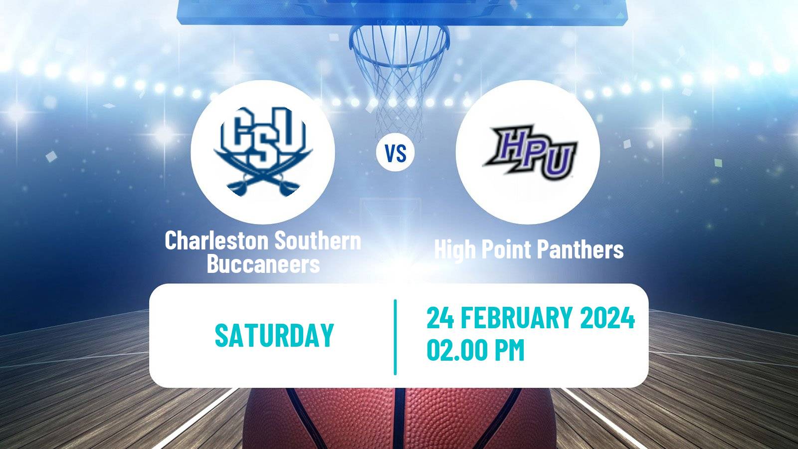 Basketball NCAA College Basketball Charleston Southern Buccaneers - High Point Panthers