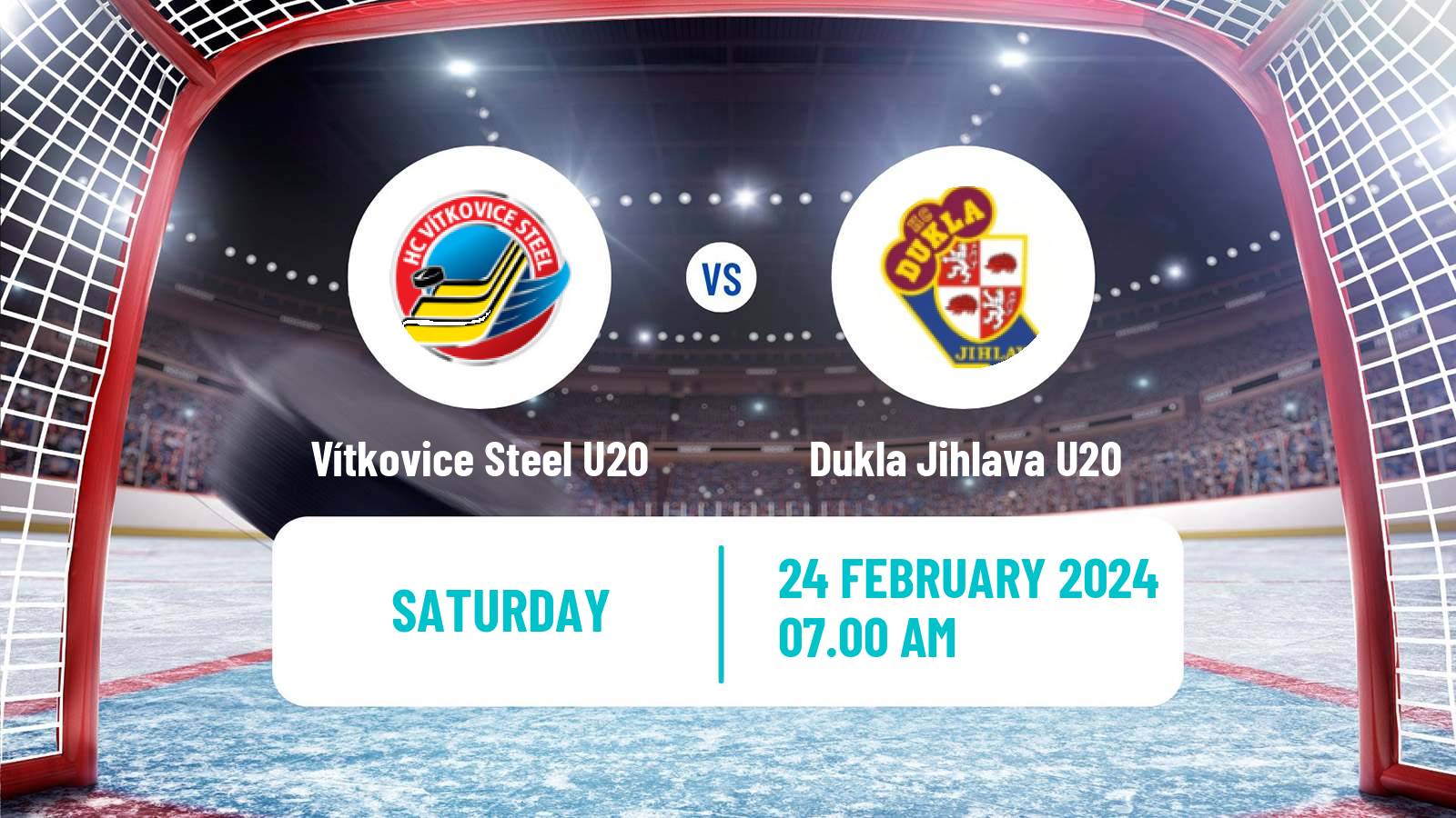 Hockey Czech ELJ Vítkovice Steel U20 - Dukla Jihlava U20