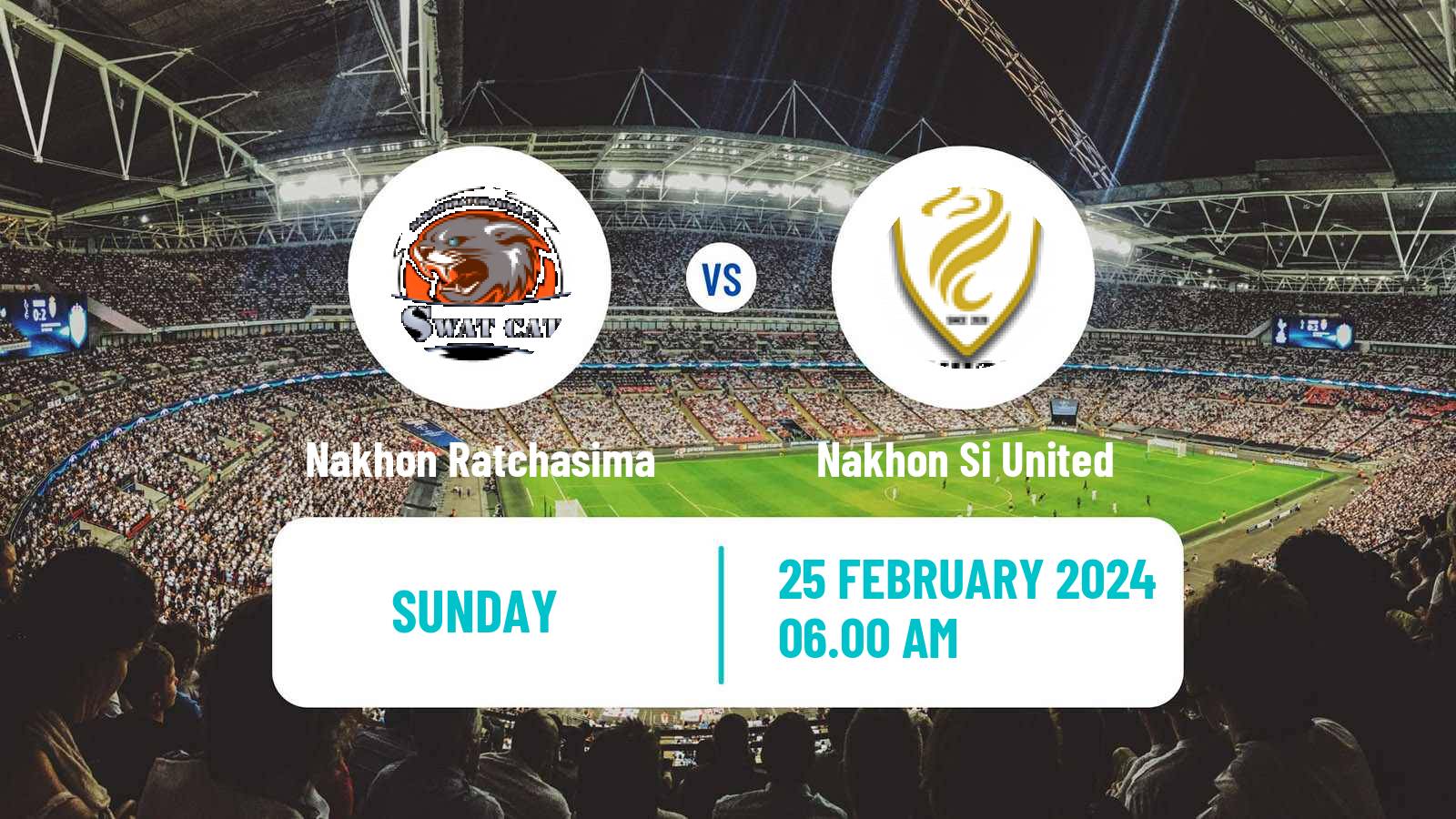 Soccer Thai League 2 Nakhon Ratchasima - Nakhon Si United