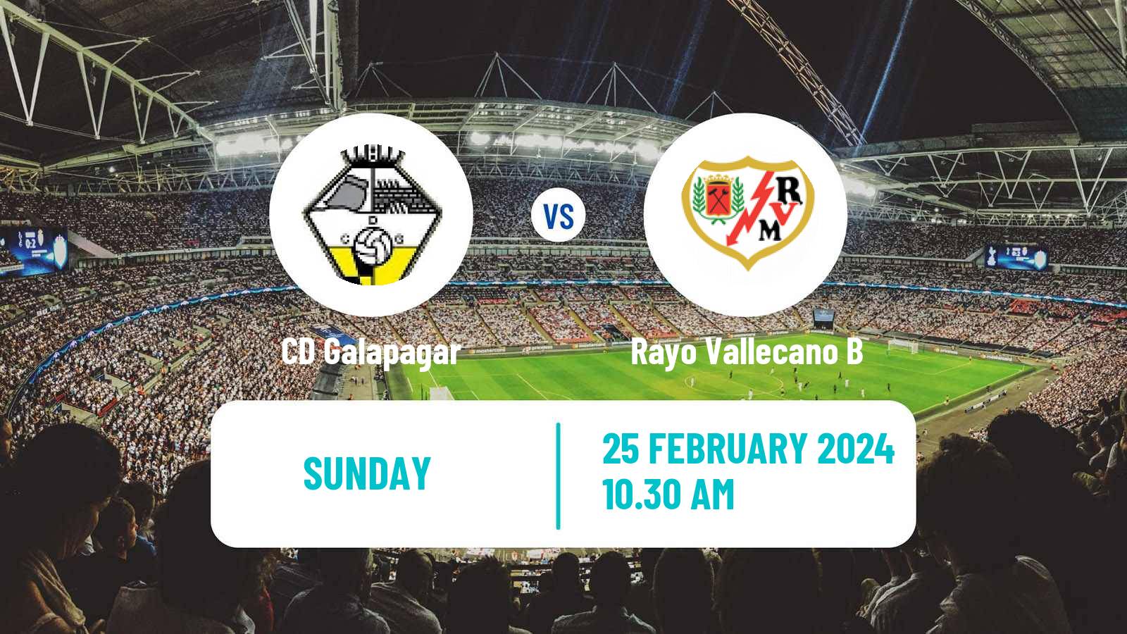 Soccer Spanish Tercera RFEF - Group 7 Galapagar - Rayo Vallecano B