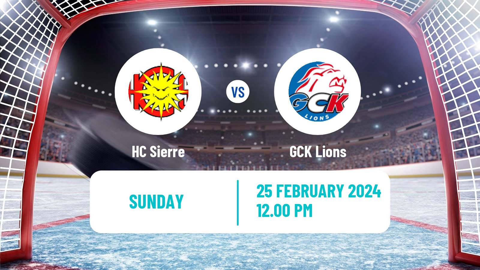Hockey Swiss League Hockey Sierre - GCK Lions
