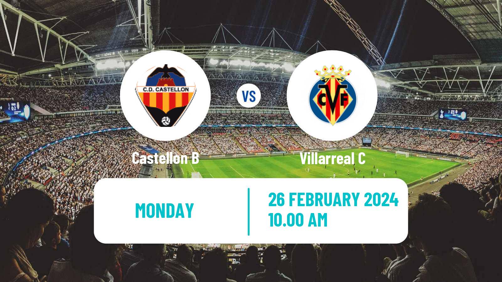 Soccer Spanish Tercera RFEF - Group 6 Castellon B - Villarreal C